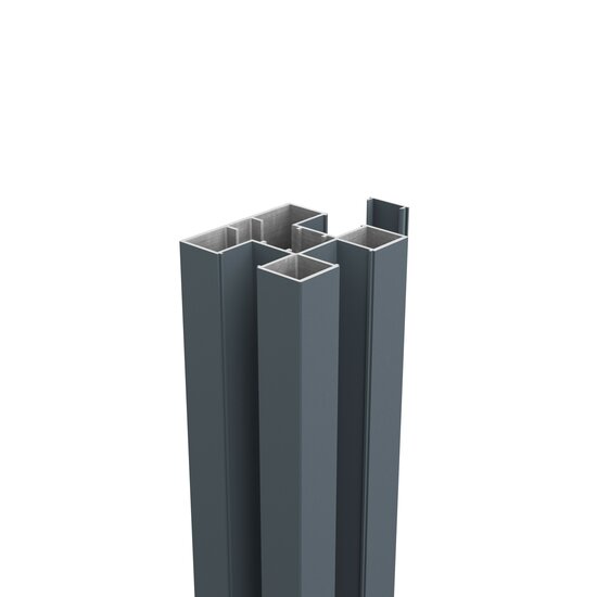 Paal-set tbv schermhoogte 120 cm, lengte 190 cm, antraciet
