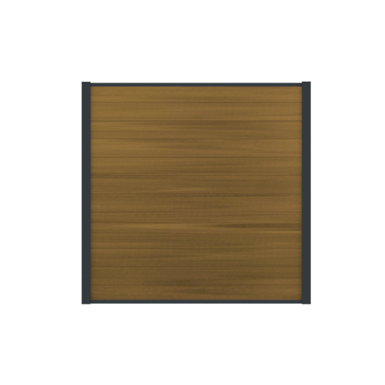 Composietscherm Boston Premium, Teak