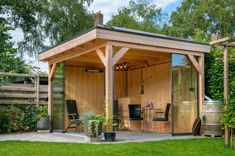 Overkapping Zoutelande Red Class Wood 400 x 330 cm