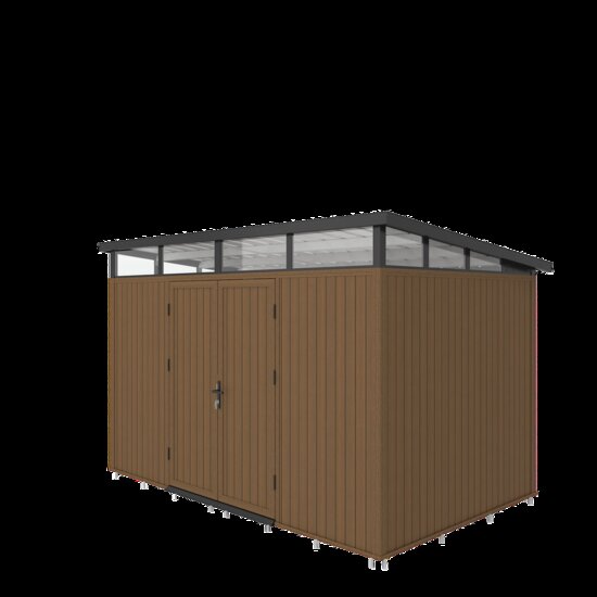 NewTechWood berging met dubbele deur 344 x 210 cm Teak