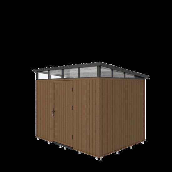 NewTechWood berging met enkele deur 283 x 210 cm Teak