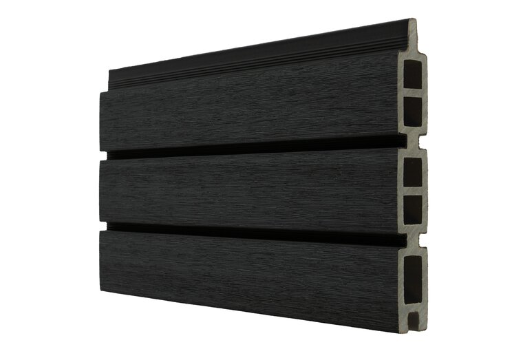 Composietplank Boston Modern zwart 21 x 160 mm, lengte 178 cm