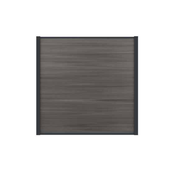 Composietscherm Boston Premium donker grijs 180 x 200 cm