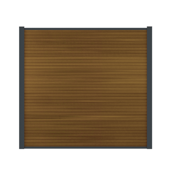 Composietscherm Boston Modern teak 180 x 200 cm