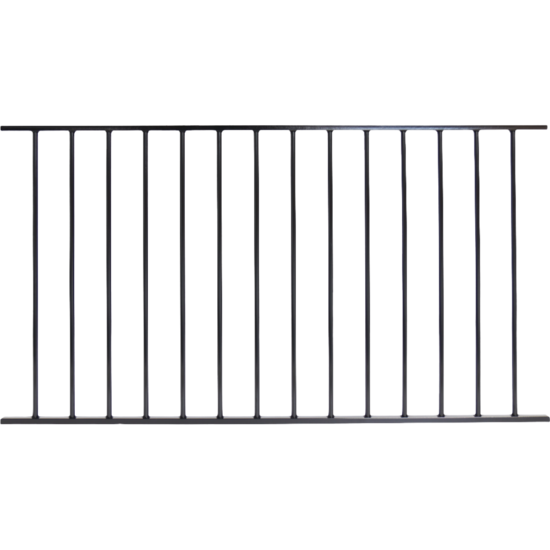 Spijlenpaneel rond vlak &ndash; 2,2 meter breed