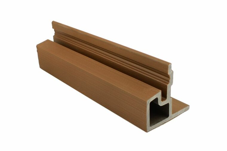 PuraTech composiet eindprofiel 5,8 x 5,8 x 290 cm teak