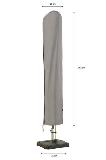 Madison parasolhoes 165x25/35 cm grey