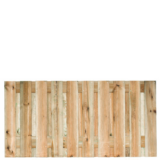 Tuinscherm grenen groen ge&iuml;mpregneerd 21-planks (19 + 2) Enschede 90 x 180 cm