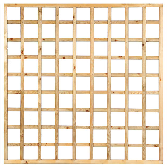 Trellis recht Grenen groen ge&iuml;mpregneerd 180 x 180 cm
