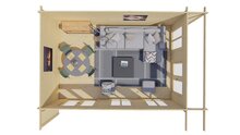 Blokhut  Hildegard 590x400cm