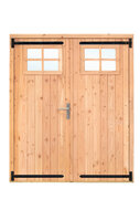 Opgeklampte deur dubbel met raam XL LS douglas 169.6x202.1cm