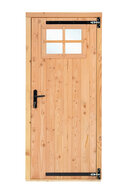 Opgeklampte deur enkel met raam RS douglas 91.6x202.1cm