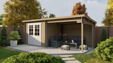 Blokhut Freddy 598 x 250 x 217 cm - Tuinhuis