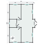Blokhut Skerries 1050 x 700 x 317 cm - Prefab Houten Woning - Luxe Tuinhuis