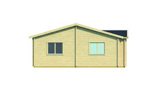 Blokhut Skerries 1050 x 700 x 317 cm - Prefab Houten Woning - Luxe Tuinhuis