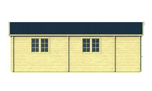 Blokhut Azores 941 x 848 x 317 cm - Prefab Houten Woning - Luxe Tuinhuis
