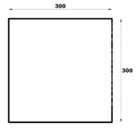 Houten paviljoen 300 x 300 cm 