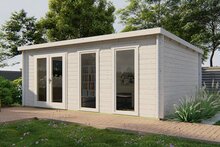 Blokhut Annabel 500 x 400 x 223 cm Tuindeco Wanddikte 40 mm - Luxe Tuinhuis