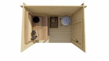 Blokhut Tuinhuis Aanbouw | 44 mm 