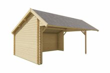 Blokhutprieel Thuringen 500 x 350 x 290 cm - Kapschuur