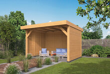 Overkapping Ommen Douglas 400x300cm - Blanke wanden