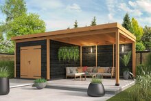 Overkapping Hellendoorn Douglas 700 x 400 cm &ndash; Zwart Douglas