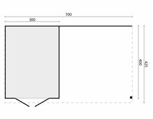 Overkapping Hellendoorn Douglas 700 x 400 cm &ndash; Zwart Douglas