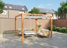Pergola Red Class Wood 404 x 394 cm 