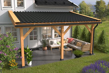 Veranda aan huis 400 x 300 &ndash; Geschaafd Douglas