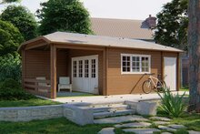 Blokhut Sibella met Overkapping 850 x 420 cm - Tuinhuis