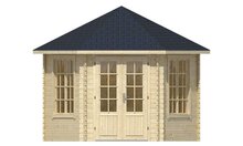 Blokhut Nora 354 x 316 cm Prieel zeskantig - Tuinhuisje
