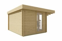 Blokhut James onbehandeld 400 x 420 x 223 cm - Tuinhuis