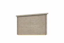 Blokhut Dora met overkapping 500 x 300 x 217 cm Ge&iuml;mpregneerd - Tuinhuis