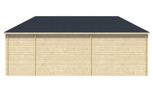 Blokhut Olson met overkapping 705 x 300 x 292 cm - Tuinhuis
