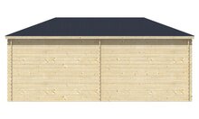 Blokhut Markku met overkapping 575 x 300 x 271 cm - Tuinhuis