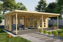 Blokhut Oletha 785 x 510 x 257 cm - Tuinhuis