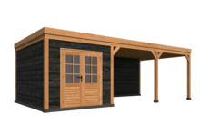 Kapschuur Kiruna, type 2 - 804 x 378 cm - Red Class Wood 