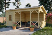 Blokhut Selma 578 x 350 x 279 cm - Kapschuur Tuinhuis