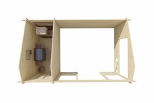 Blokhut Selma 578 x 350 x 279 cm - Kapschuur Tuinhuis