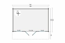 Blokhut Rika 500 x 320 cm - Tuinhuis