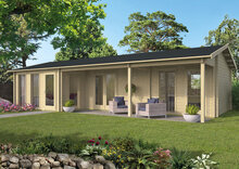 Blokhut Letterkenny 1120 x 595 x 304 cm - Prefab Houten Woning - Luxe Tuinhuis