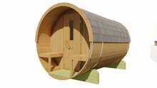 Barrelsauna Thermowood &Oslash;205 x 300 cm - Saunabarrel 300cm