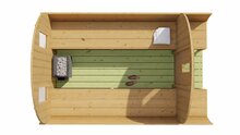 Barrelsauna Thermowood &Oslash;205 x 300 cm - Saunabarrel 300cm