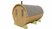 Saunabarrel &Oslash;205 x 350 cm | 42 mm | Thermowood
