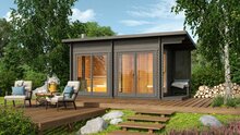 Sauna huis Tampere L | 40 mm | onbehandeld