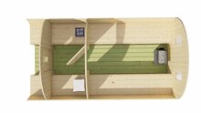 Barrelsauna vurenhout &Oslash;205 x 400 cm - Saunabarrel