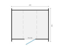 Barelsauna vurenhout &Oslash;205x160 cm - saunabarrel 