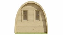 Sauna POD Tolva Ø230 x 400 cm - vurenhout 38mm