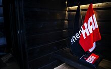 Harvia handdoek 70,0 x 140 cm rood