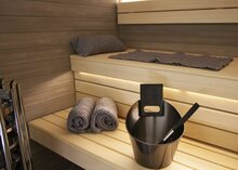 Sauna accessoire Harvia door Luhta saunakussen 22,0 x 40,0 cm grijs